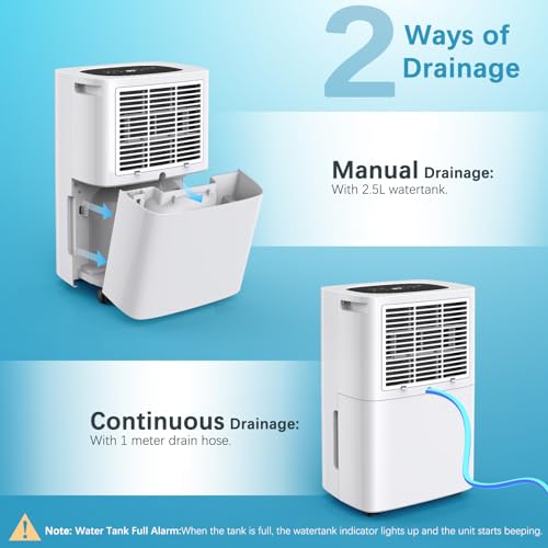 10L/Tag Luftentfeuchter für Zuhause,Compressor Luftentfeuchter