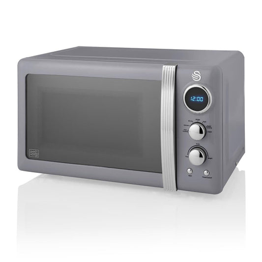 Swan Retro LED Digital Microwave