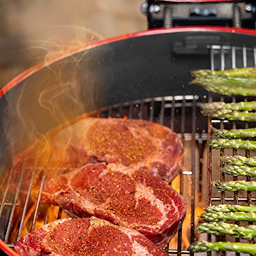 Wasserkocher Joe Charcoal Grill in Red mit Hinged Lid