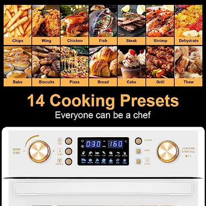 LLIVEKIT 26L Heißluftfritteuse Oven, Oil Free Heißluftfritteuse