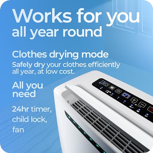 Avalla X-200 Luftentfeuchter für Zuhause Clothes 20 L/Tag