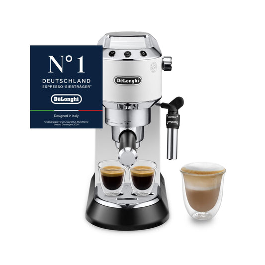De'Longhi Dedica Style - Espressomaschine mit Manuellem Milchaufschäumer