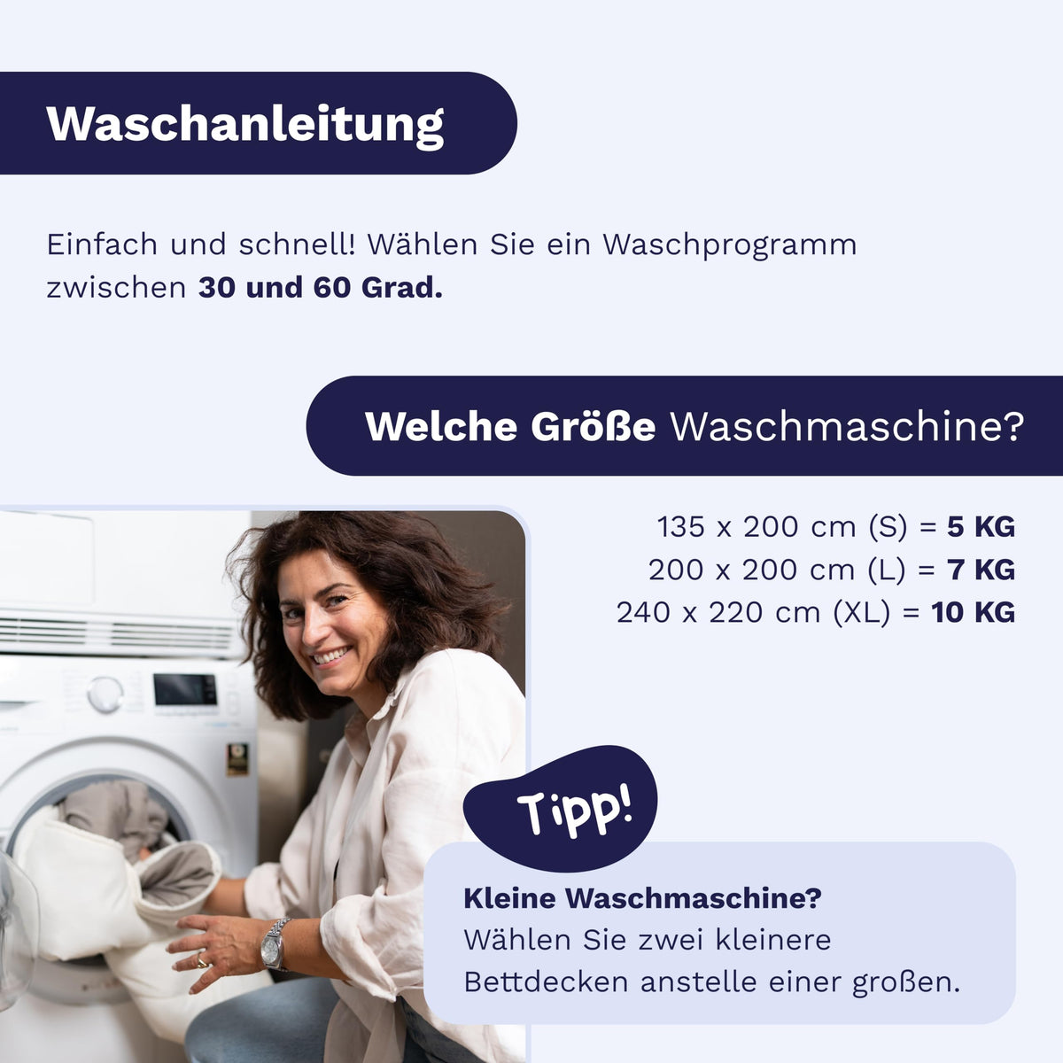 Zelesta Royalbed 135x200 cm 4 Jahreszeiten Decke ohne Bezug – 2-in-1 mit festem Bezug, waschbar & trocknergeeignet, hypoallergen, atmungsaktiv, temperaturregulierend