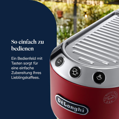 De'Longhi Dedica Style - Espressomaschine mit Manuellem Milchaufschäumer