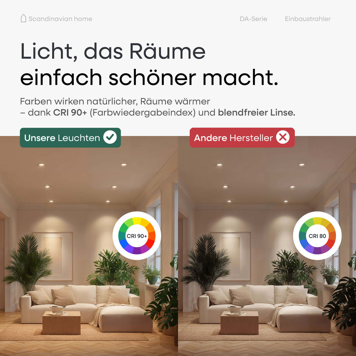 LED Einbaustrahler Dimmbar Schwenkbar Weiß-Matt I DB-Serie